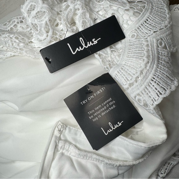 Lulus Awaken My Love Long Sleeve Lace Maxi Dress Size Large NWT Bride Wedding - Picture 14 of 15